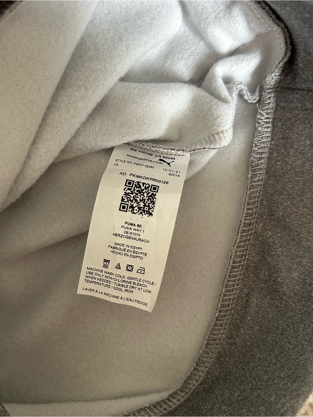 NWOT Puma 4T Toddler Kids Metallic Gray Black Logo Hoodie Athleisure Cozy Soft - Picture 5 of 7